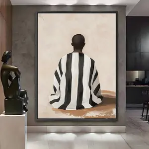 Traditional African Art, Afrocentric Wall, Extra Large, Ethnic Art Print, African Ethnic Oil Printing, Black Prints, Room Decor, Unframed