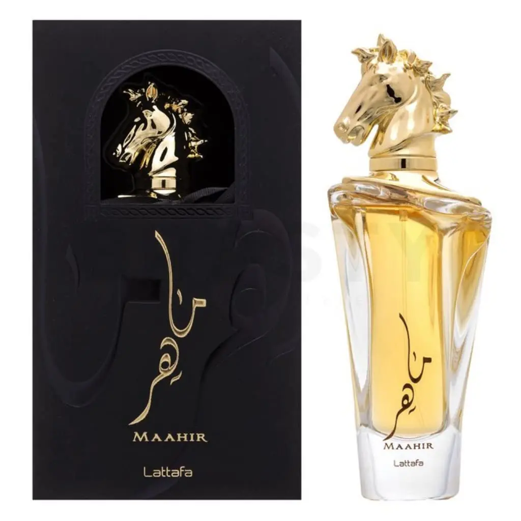 Lattafa Maahir Eau de Parfum - EDP 100ML(3.4 oz) I Bold and Rich Oud Fragrance