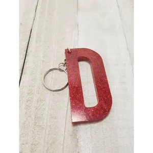 Red Letter Keychain