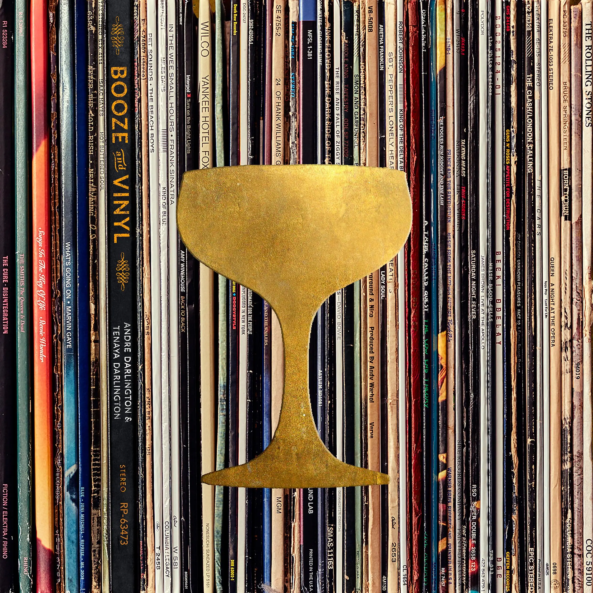 Booze & Vinyl: A Spirited Guide to Great Music and Mixed Drinks -- André Darlington - Hardcover
