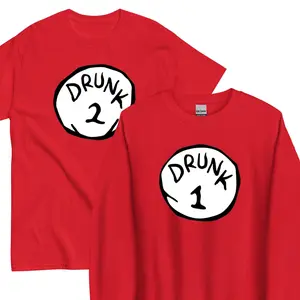 Drunk 1 & Drunk 2 Halloween Crewneck/T-Shirt