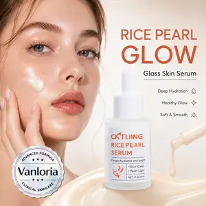 Rice Pearl Glow Serum – Glass Skin Hydrating Moisturizing Serum for Deep Moisture & Healthy Glow, Korean Skincare 30ml