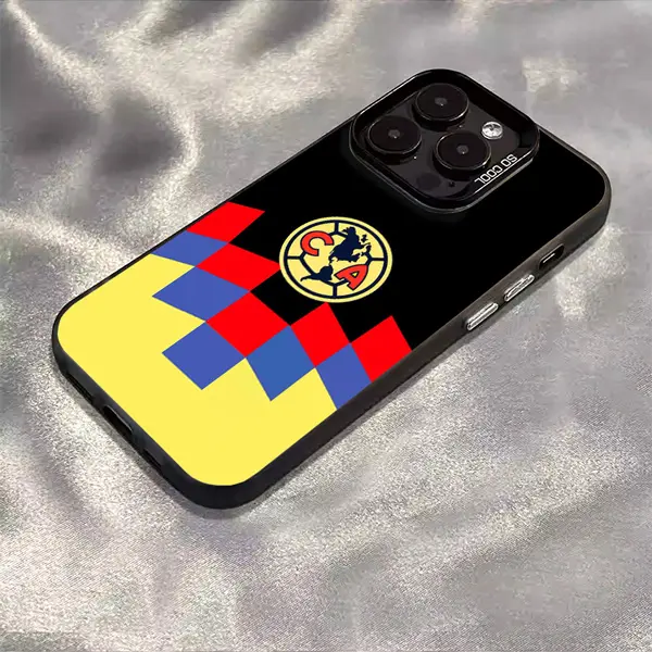 Club América Águilas Pattern Soft TPU Phone Case for iPhone 14/13/12/11/Xs Pro Max Plus & Samsung Galaxy 7/15/16/22/23/24/25/26 Ultra/Plus, Full Camera Protection, 4-Corner Shockproof, Anti-Drop Design