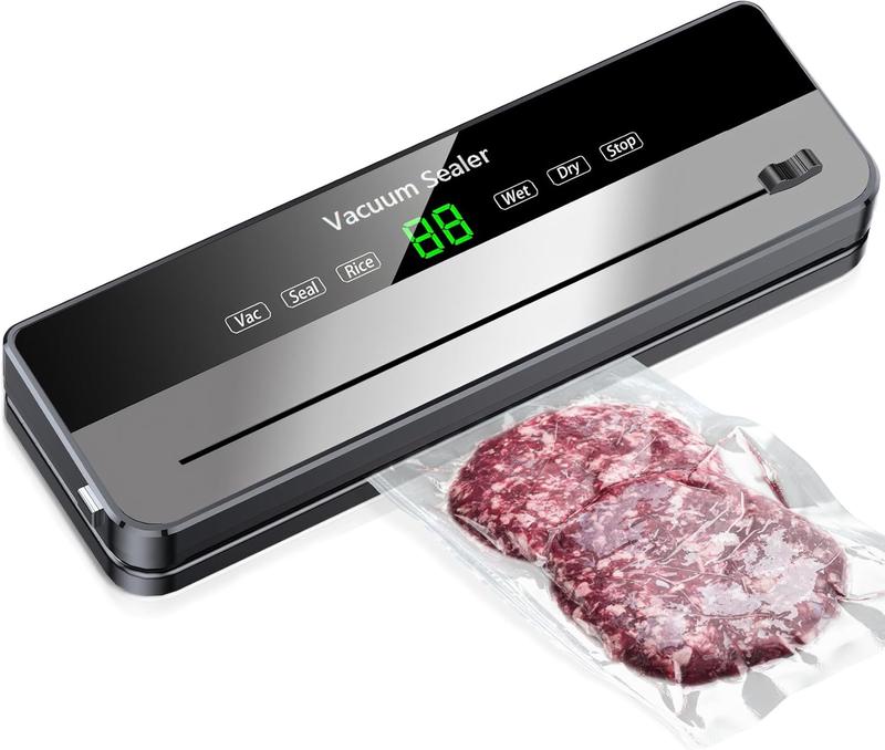 Food Vacuum Sealer Machine with Cutter Automatic and Manual Sealer Dry Moist Food Modes vacuum sealer-Classic 2 silicone ice food vacuum