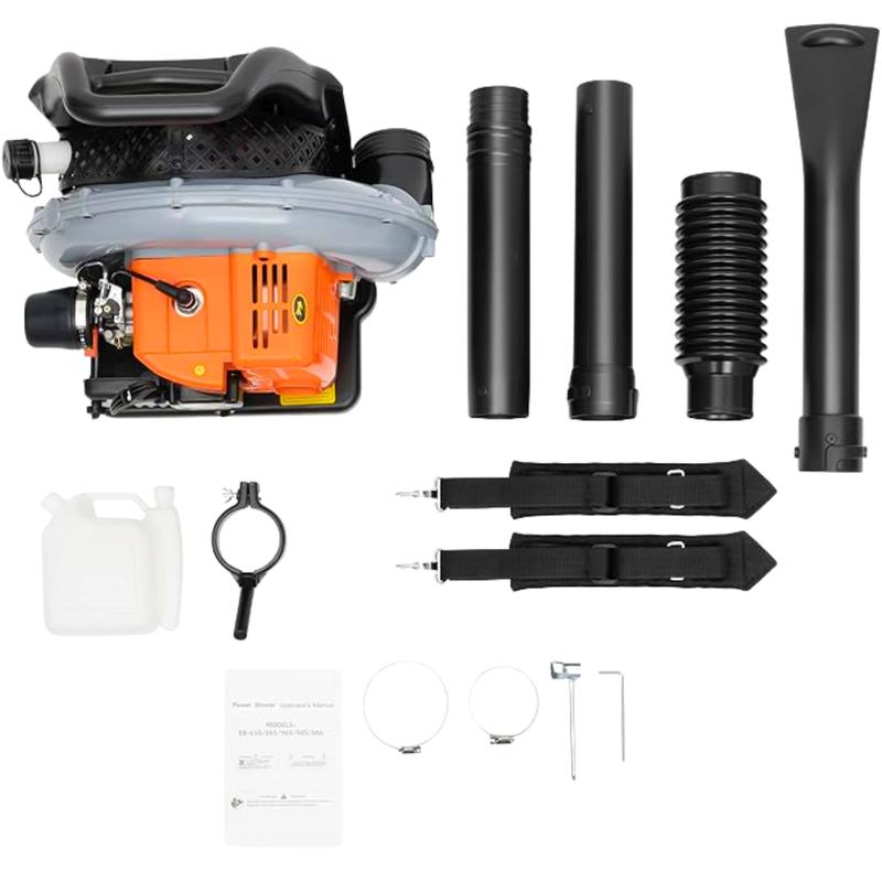 YUCOAP 63CC Professional Backpack Snow Blower - 550 CFM High-Power Gas Blower for Driveway & Walkway, 1.25KW, 6800 RPM  2.