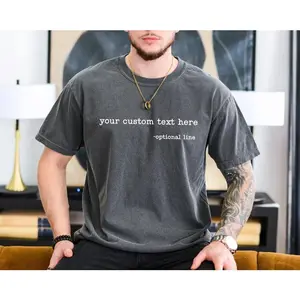 Custom Comfort Colors T-Shirt: Personalized Text, Matching Party Outfit