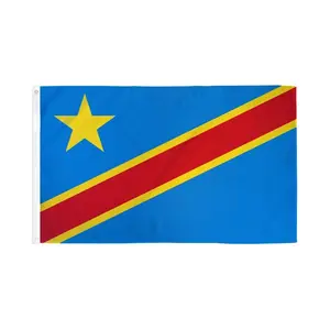 Congo Democratic Republic Flag 2x3ft Poly