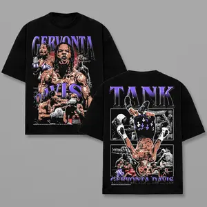 Gervonta Davis “Tank” Graphic T-Shirt, Vintage Boxing Champion Tee, Knockout Fight Night Streetwear Shirt, Retro Boxer Graphic Tee, Oversized Unisex Cotton Shirt, Gift for Gervonta Davis Fans