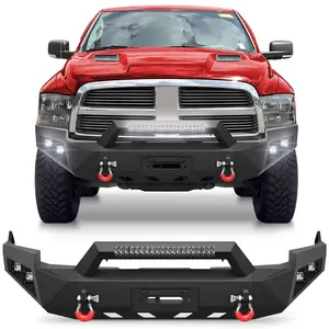 For 2009 2010 2011 2012 Ram 1500 Front Bumper Heavy Duty Steel Bumper Fits Ram 1500 w/Winch Plate