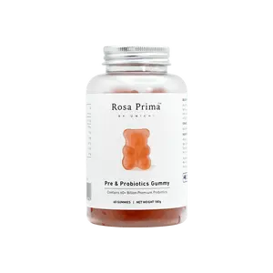 Unichi Probiotic Gummy Bears - Rose Yogurt Flavor, 60 Count, 3 Bottles for 1 Course, Gut Health & Digestion Support for Adults & Kids, Zhao Lusi's Favorite