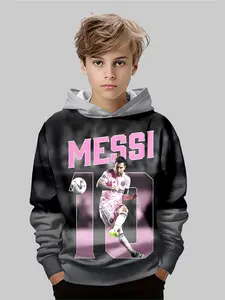 Men's Miami Trendy Hoodie, Football Fan Exclusive, Casual Fitted Design, All over Print, Fall & Winter Fashion, Eye-Catching Streetwear