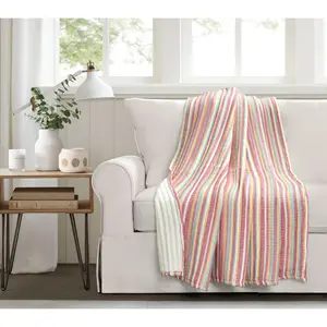 Tracy Stripe Kantha Pick Stitch Yarn Dyed Cotto n Woven-TH