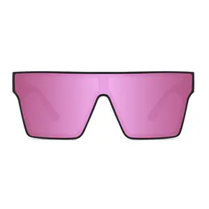innsol Eyewear Sydney 110102 for Unisex - Stylish Pink Lens Sunglasses with Black Frame