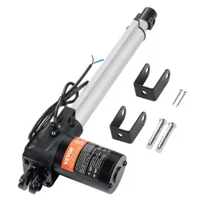 【DealsForYouDays】VEVOR Linear Actuator 12V, 10 Inch Heavy Duty 1320lbs/6000N Linear Actuator, 0.19"/s Linear Motion Actuator with Mounting Bracket & IP44 Protection for Electric Door Industrial Machinery Vessels Carg