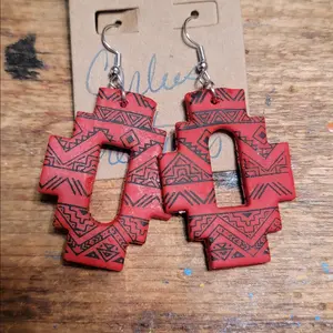 Aztec earrings