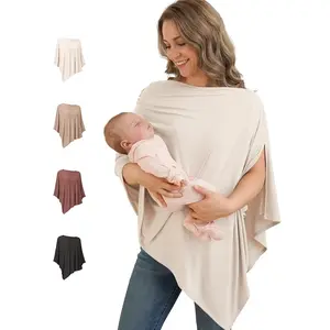 Nursing Cover for Breastfeeding, 360 Full Privacy Breathable Breastfeeding Cover Wrap, Multi-use Carseat Canopy