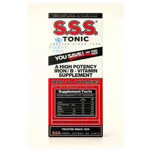 S.S.S. Tonic Antioxidants High Potency Iron B Vitamin Supplement Trusted Since 1926