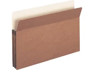 Business Source File Pocket 1-3/4" Exp. Legal 25/BX Redrope 65793