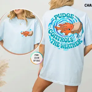Pudge Controls The Weather Shirt, Lilo and Stitch Tee, Fish Pudge Tshirt, Trip Shirt, Magic Kingdom Tee QGHRA