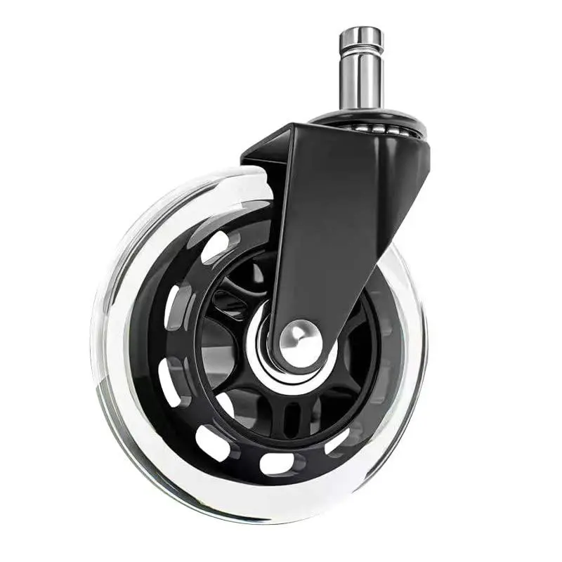 Premium Polyurethane Office Chair Wheels – Set of 5
