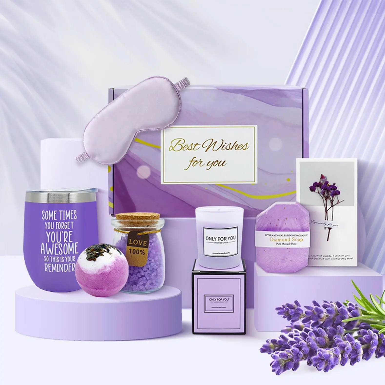 Gift Basket Set for Women, Mom, Wife, Girlfriend, Sister, Birthday, Christmas, Valentine's Day, Mother's Day Gift, Spa Hamper