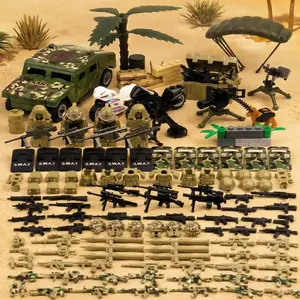 330pcs Special Military Soldier Style Weapon Set, Army Weapon Kit Accessories Toy, Swat Brick Toy, Moc Military Gear, Compatible with Mini Figures, Role Play Set