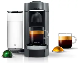 Nespresso Vertuo Plus Coffee and Espresso Maker by De'Longhi, Titan