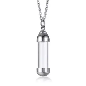 Urn Necklace for Ashes Holder Tube Pendant Cremation Urns Jewelry