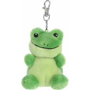 ® Adorable Palm Pals™ Ribbits Frog™ Clip-On- Fun Collectible Plush for Kids and Adult Collectors - Perfect for Backpacks and Birthday Gifts - Green 4 Inches