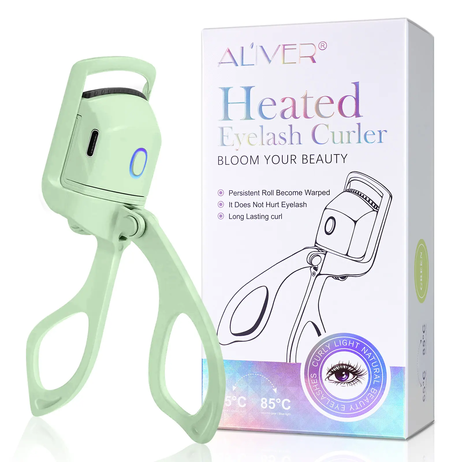 Aliver Eyelash Curler (Green)