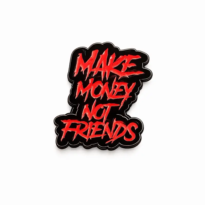 Make money not friends Pin