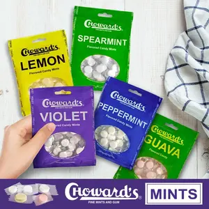 Choward's Mints/Candies peg bag sampler 5 bags/ 1 of each