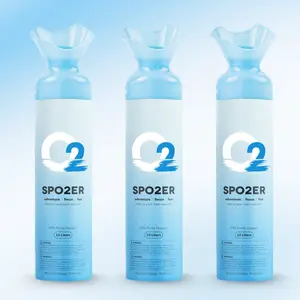 Oxygen Cylinder 97% Pure Oxygen 10 Liter Portable Can, Portable Oxygen, Ideal for High Altitude & Reduce Recovery Time, 3 Oxygen Tanks