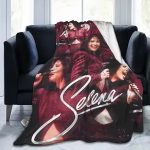 Selena Quintanilla-inspired design, ultra-soft plush blanket, suitable for all seasons, office, home, sofa, bed, 60 inches x 50 inches. warm breathable ideal decorative gift