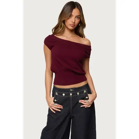 Michaela Off Shoulder Knit Top