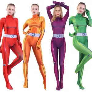 Anime Cosplay Bodysuit for Adults and Girls Clover Ewing Jumpsuits, Halloween Samantha Simpson Alexandra Costume