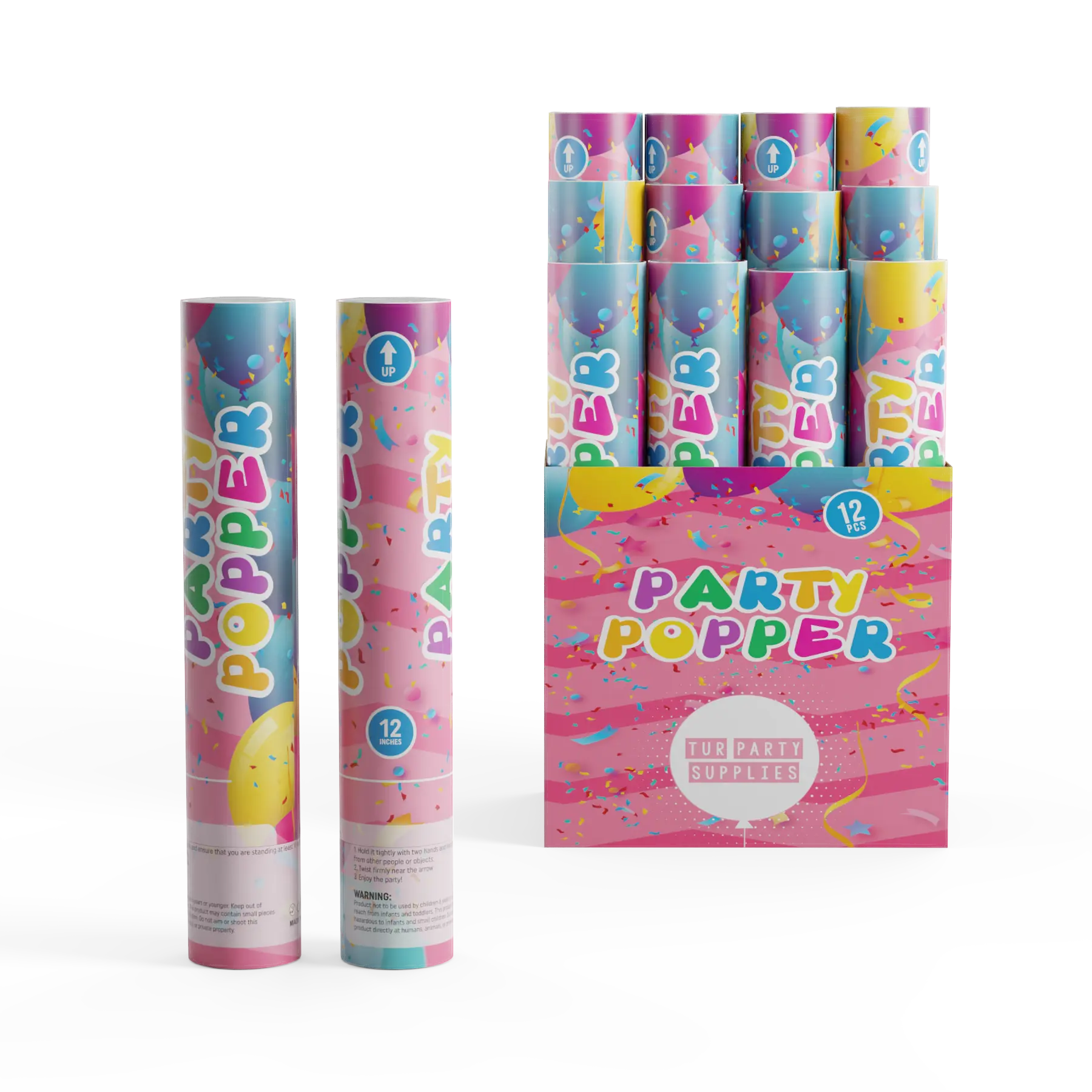 Confetti Cannons , Party Cannons for Celebrations, Graduation, Birthday, Wedding, New Year Eve