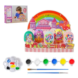 Unicorn Easter Eggs Painting Kits-5 Pcs Paintable Easter Eggs For Girls,Kids,Teens,Boys,DIY Art and Easter Crafts Egg Painting For Easter Decorations,Girls Easter Basket Stuffers,Easter Egg Hunts.