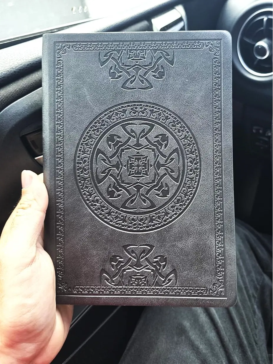 Journal for Men Soft Cover Notebook Leather Journals for Writing, 180 Lay Flat Vintage Mens Journal Personal Diary, 5.7'' X 8.3'', Black