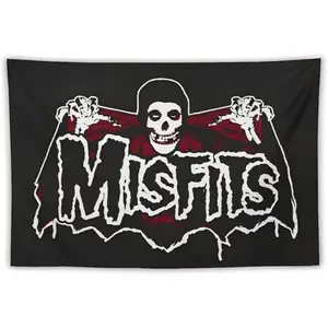 Grunge Punk Music Misfits Tapestry Decorative Wall Art Tapestries Hanging for Home College Dorm Room Decor Decoration Print valentine's gift for bfwall decor flags