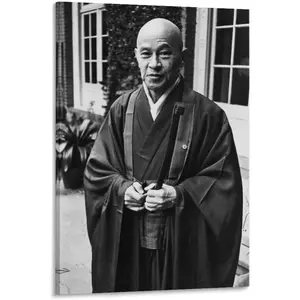Shunryu Suzuki Zen Buddhism Portrait Poster(2) Canvas Print Wall Art Decoration Living Room Office Bedroom Aesthetic 08x12inch(20x30cm) Frame-style