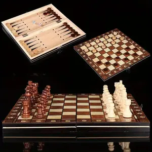 9.45in 3-in-1 Foldable Chess Set 🎮 - Halloween Christmas Multiplayer Tabletop Game, Standard Edition Board Game Toy, Black Friday Deal: Ideal Halloween Party Gift & Collector's Item 🎁