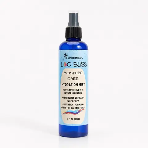 Blair Botanicals Loc Bliss Moisture Care - Hydration Mist Haircare Moisturize Aloe Blend Daily Frizz Infused with Rose Water for Color Treated and Natural Locs