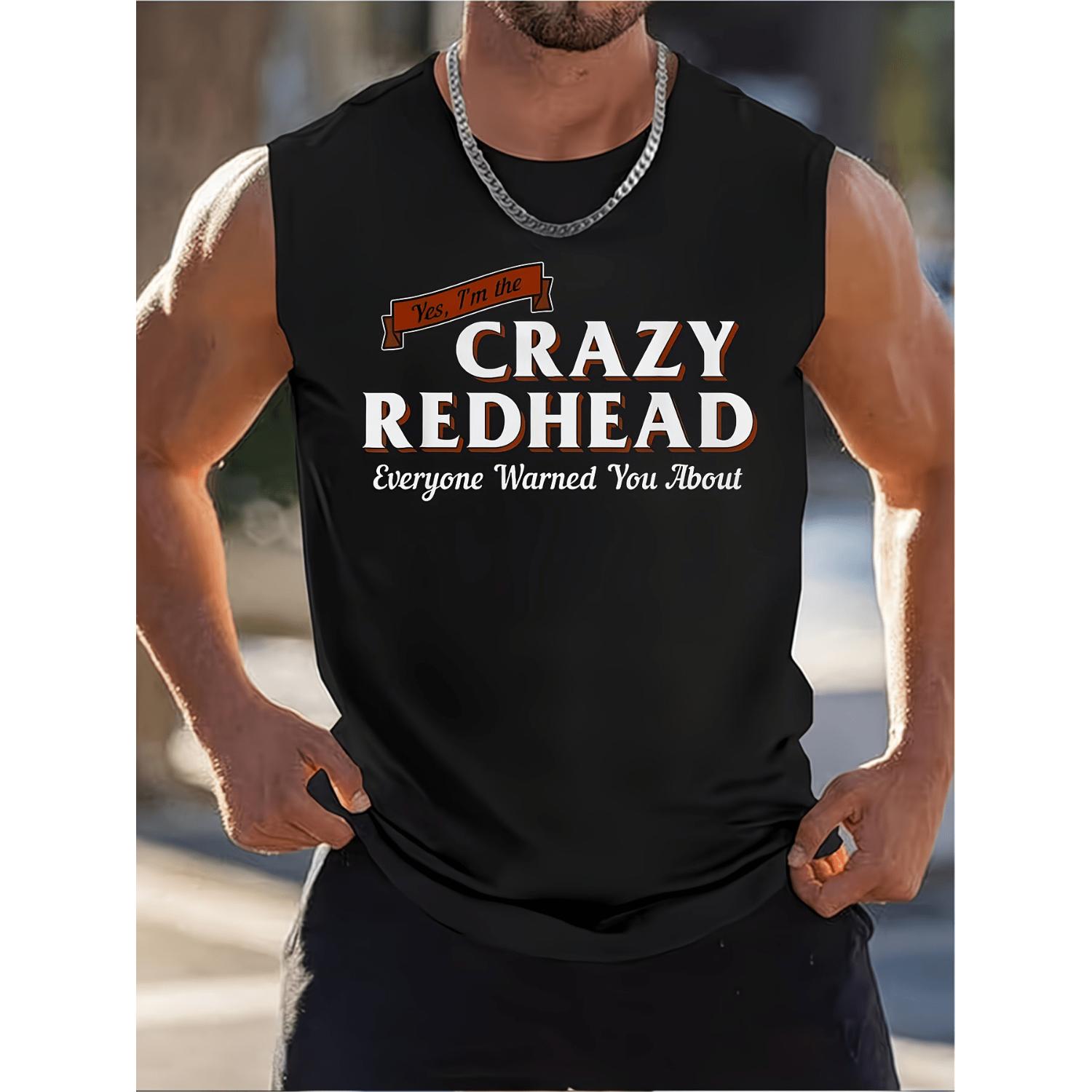 Crazy Redhead The One Everyone Warned About Rectangular Acrylic Pendant Ornament Home Decor and Car Accessory Christmas Gift for FriendsIdeal for All Seasons