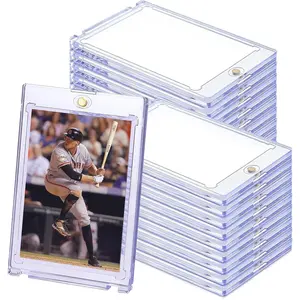 50 pack Magnetic Trading Sports Card Holders 35pt One-Touch UV Protection
