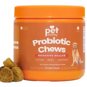 300g Family Size Petdaddy Dog Probiotic Supplement With Prebiotic,Fiber&Enzymes Plant-Based Daily Formula，Vet-Reviewed