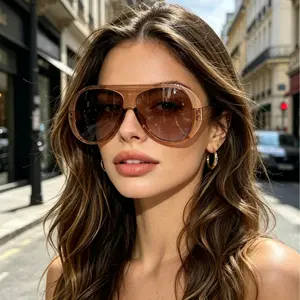 Fashionable large-frame aviator sunglasses, the same popular style as 2026, unique sunglasses