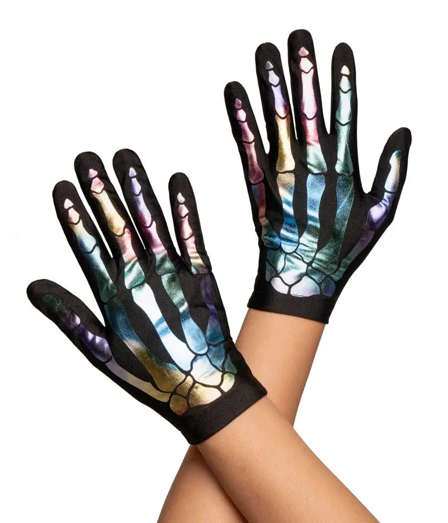 Iridescent Skeleton Gloves Iridescent Skeleton Gloves