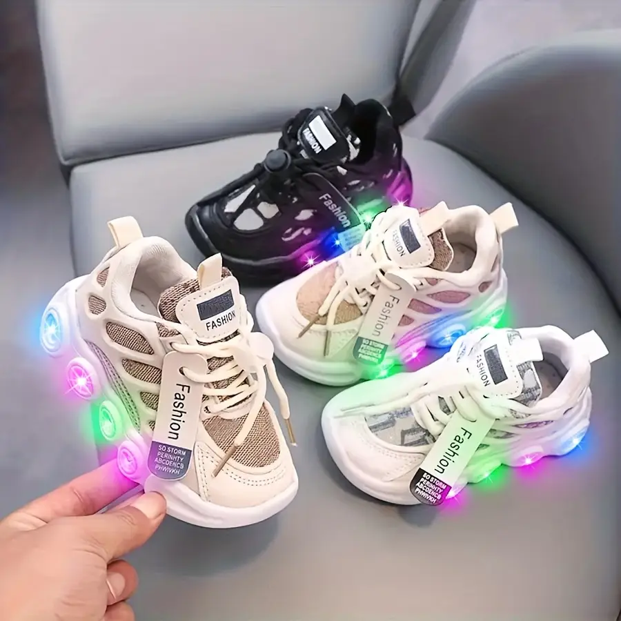 Led Shoes For Kids, Sneakers With LED Light For 3-5 years Girls/Boys, Breathable Nonslip Running Shoes For All Seasons