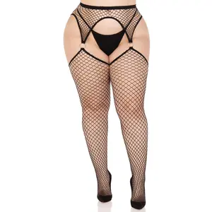 Kya Plus Net Garter Belt Stockings